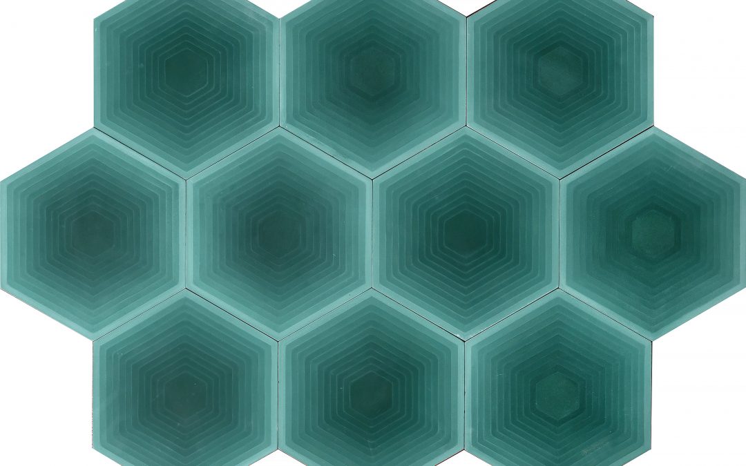 FOUR ELEMENTS / Hexagon green