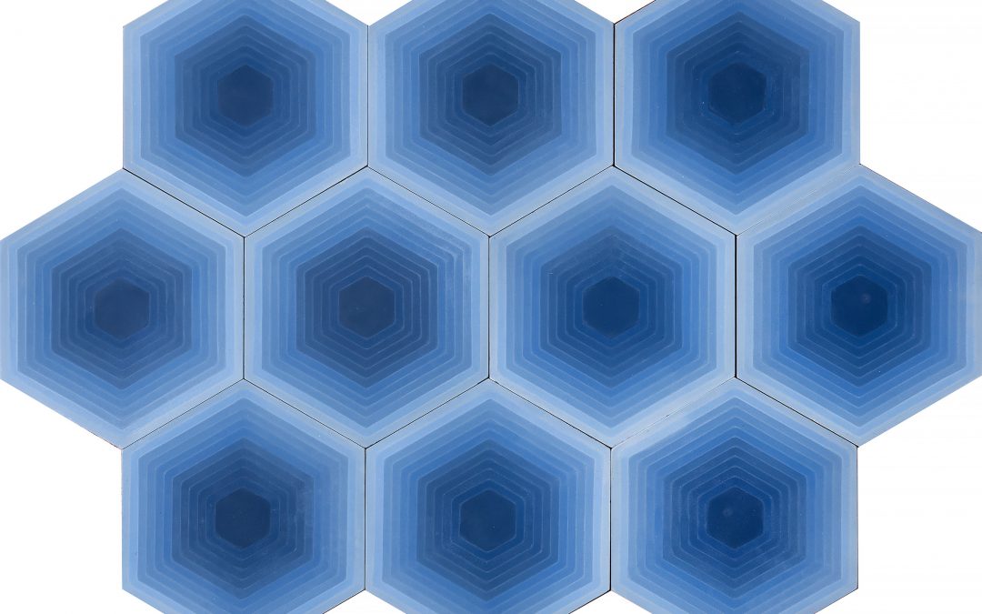 FOUR ELEMENTS / Hexagon Blue