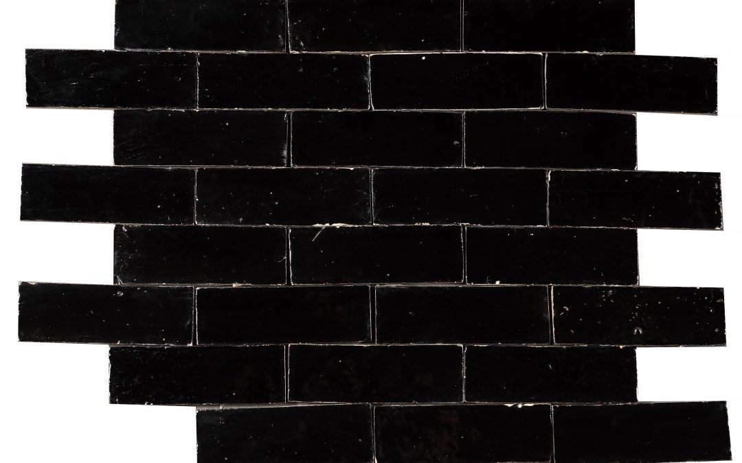 Zellige: Bejmat form (vägg) – black