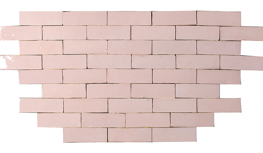 Zellige: Bejmat shape (wall) – pink