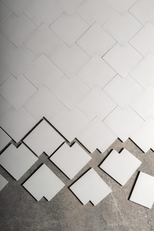 Pattern Ma in colour Pure white. Design by Charlotte von der Lancken for Marrakech Design