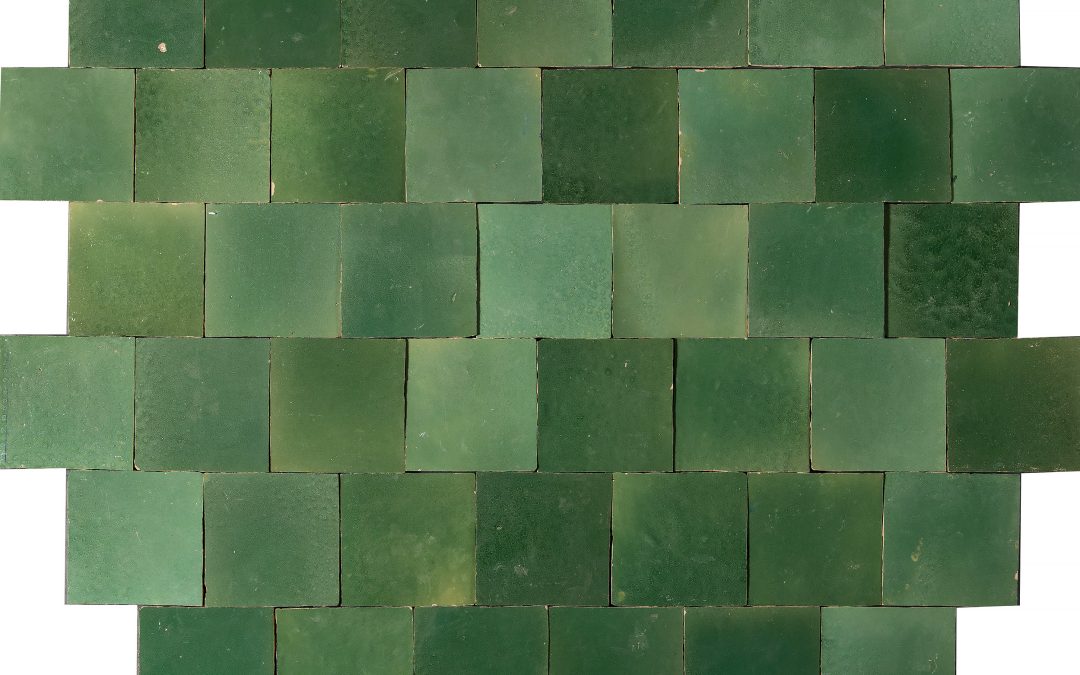 Zellige wall tiles – light green