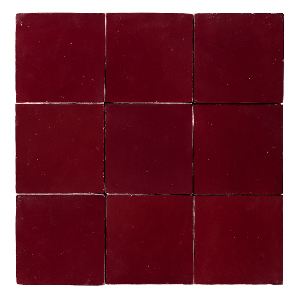 Zellige - dark red (wall)