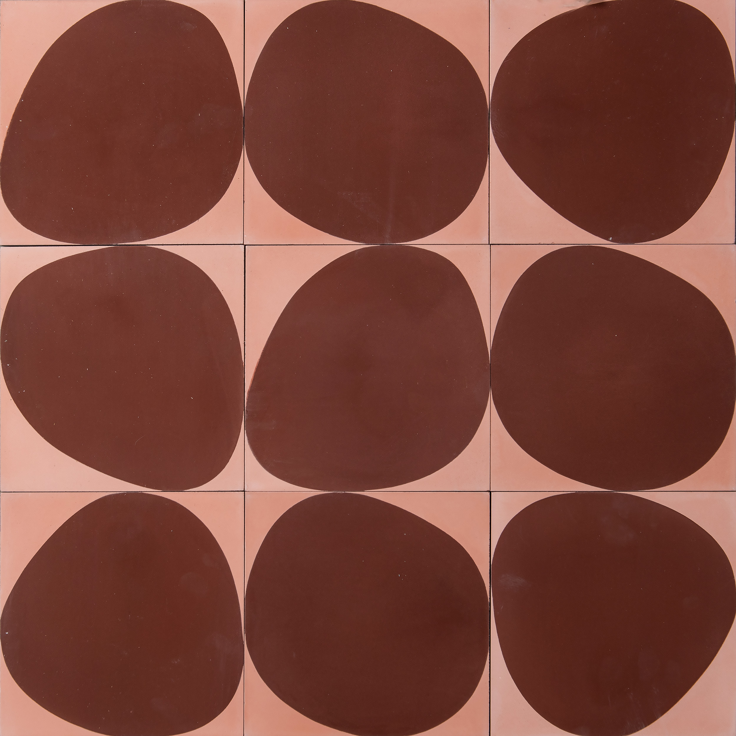 Stone- guava/maroon 20x20cm, 12mm this. 1 box = 16 tiles.